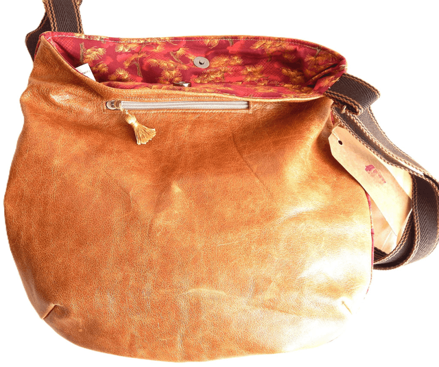 Large Brown Leather Shoulder Bag