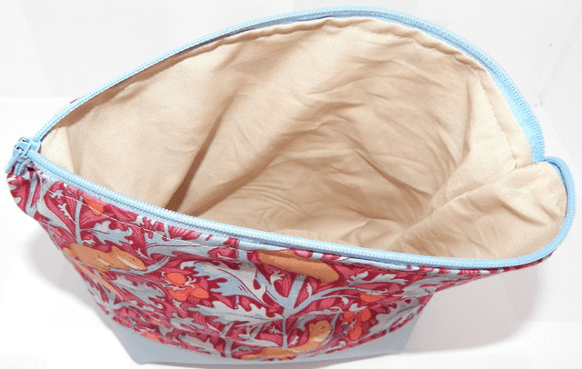 Makeup Bag Squirrel Blue Zip