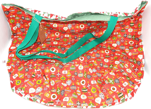 Christmas Shopping Bag Baubles and Christmas Trees